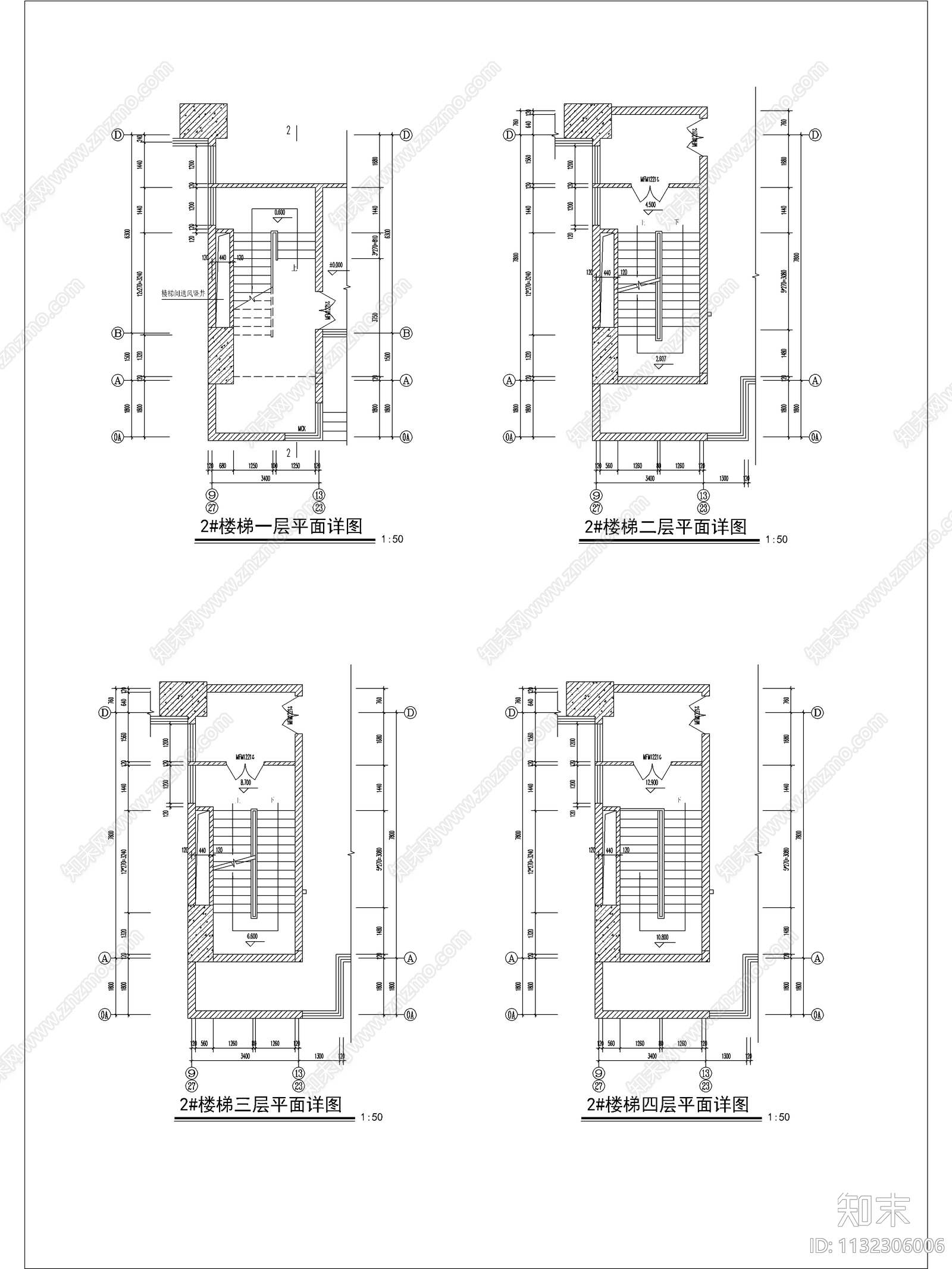 高层综合办公楼建筑cad施工图下载【ID:1132306006】