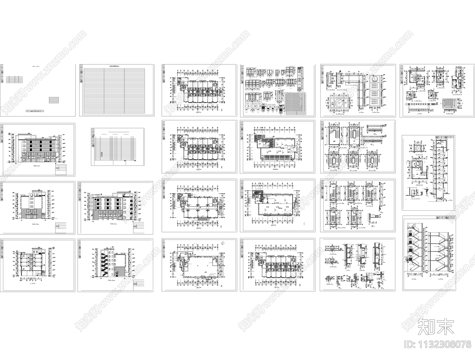 工人俱乐部建筑cad施工图下载【ID:1132308078】