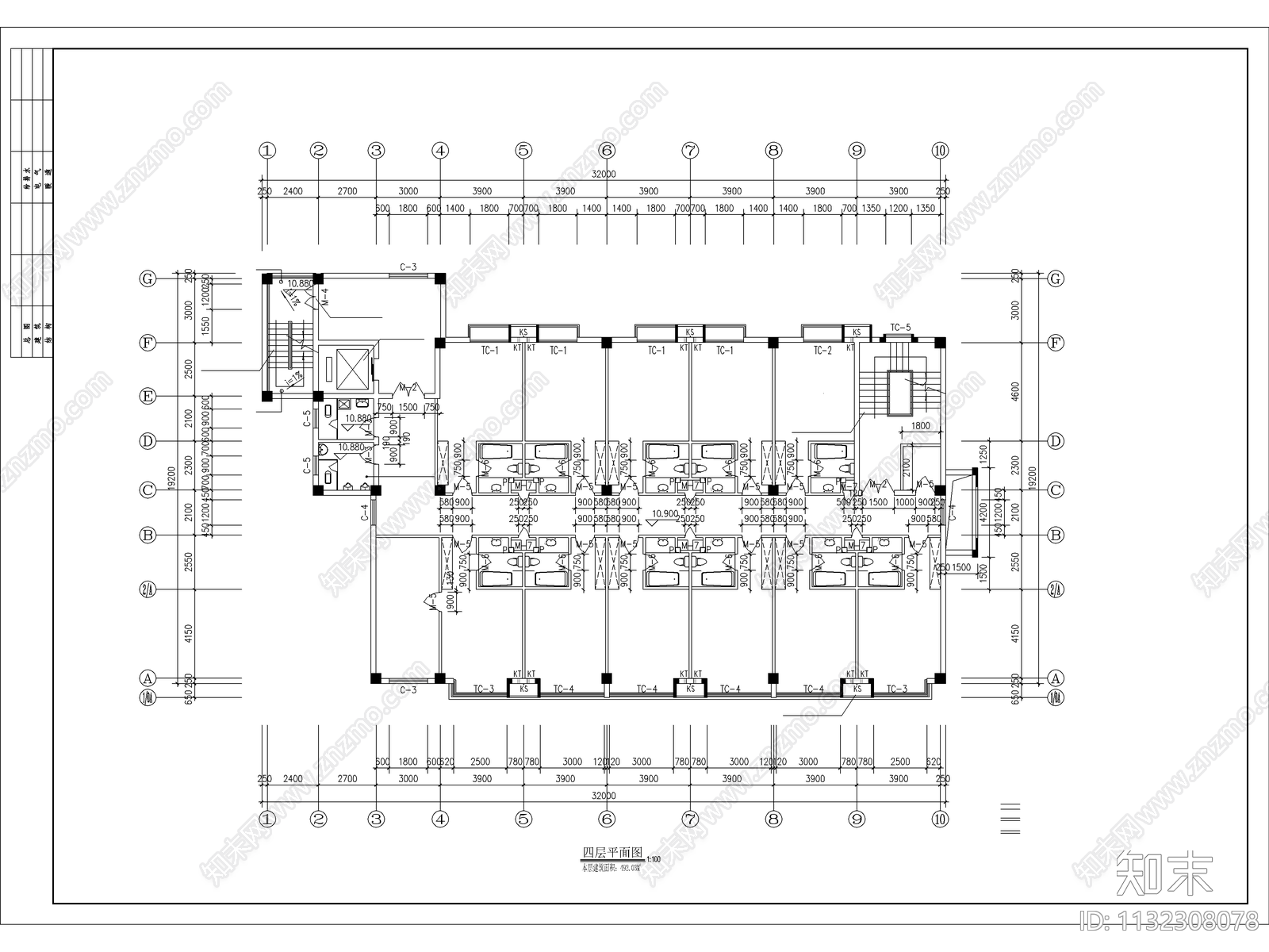 工人俱乐部建筑cad施工图下载【ID:1132308078】