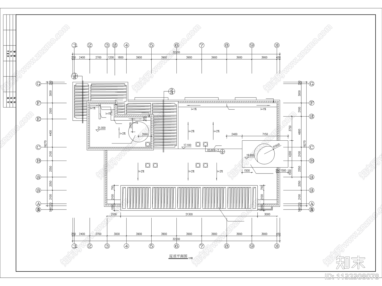 工人俱乐部建筑cad施工图下载【ID:1132308078】