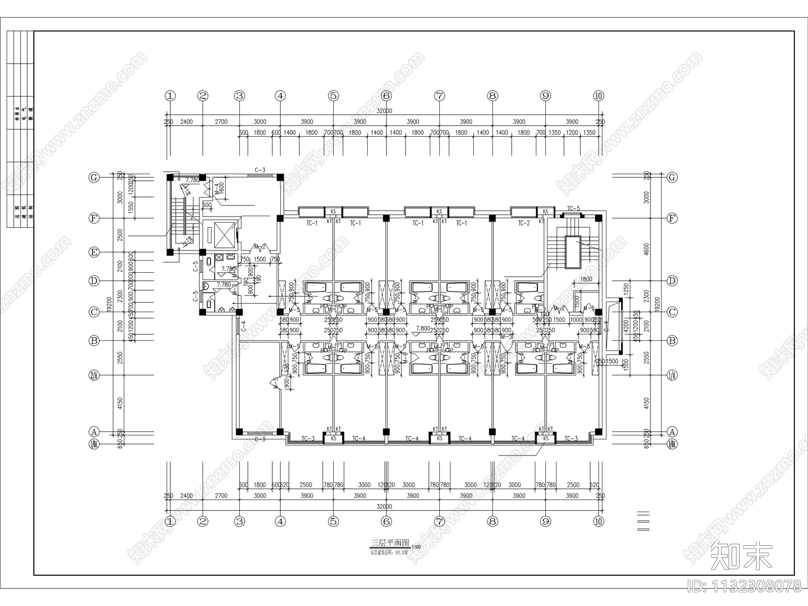 工人俱乐部建筑cad施工图下载【ID:1132308078】