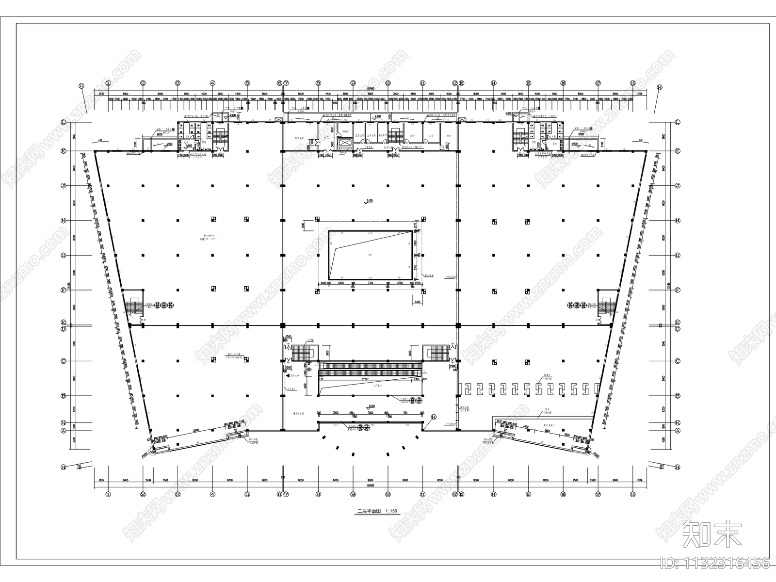 超市建筑cad施工图下载【ID:1132316456】