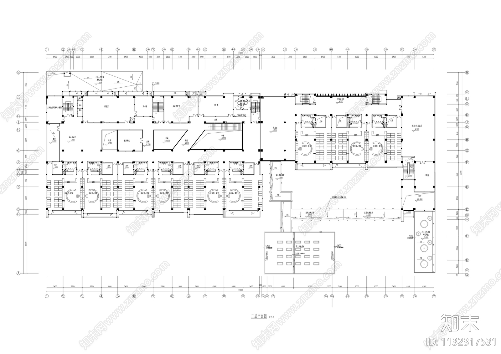幼儿园建筑平面图施工图下载【ID:1132317531】