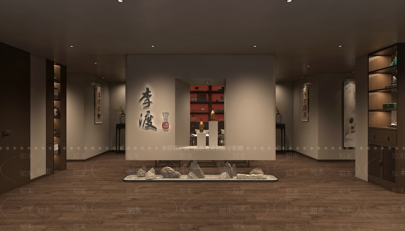 新中式茶馆3D模型下载【ID:1132531533】