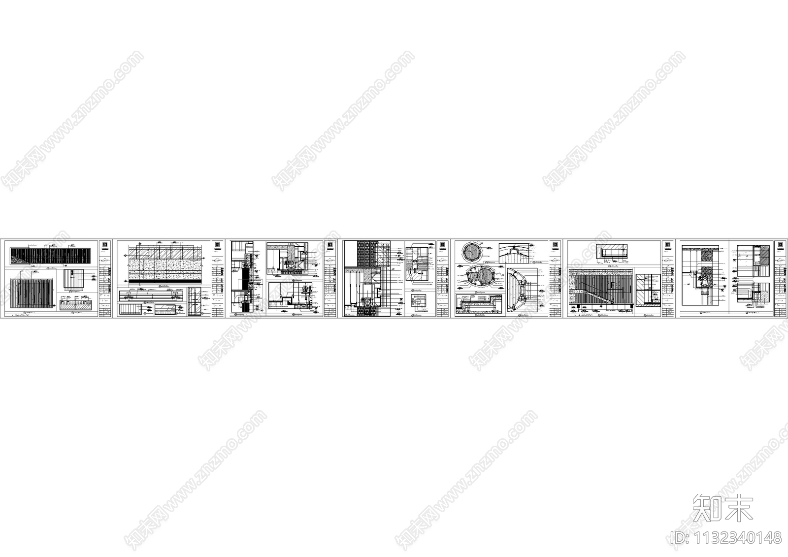 商场中庭全套cad施工图下载【ID:1132340148】