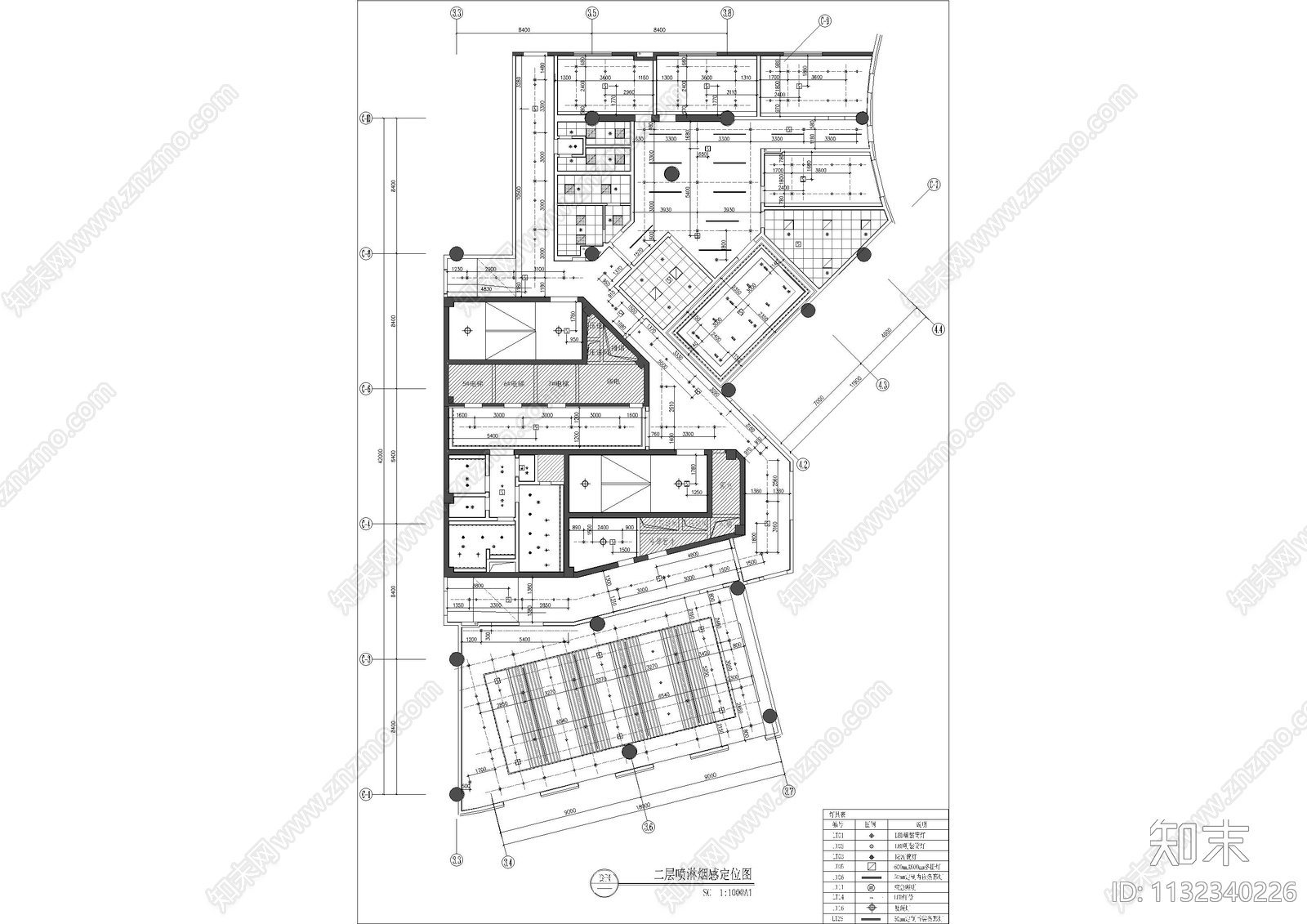 社区办公室cad施工图下载【ID:1132340226】