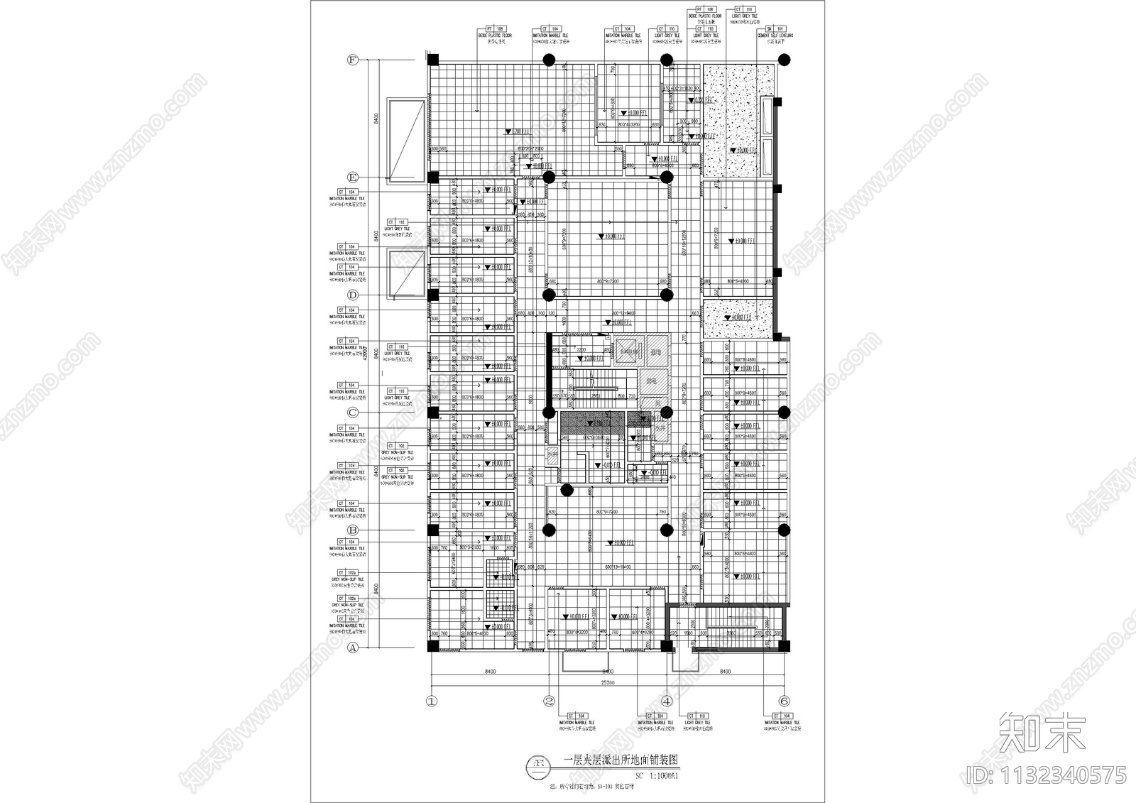 两层派出所全套cad施工图下载【ID:1132340575】