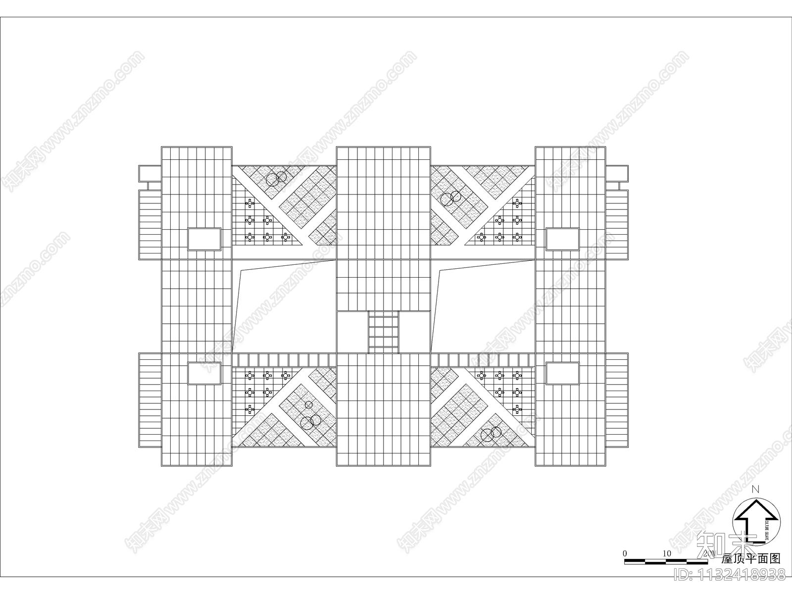 海南省图书馆建筑效果图cad施工图下载【ID:1132418938】