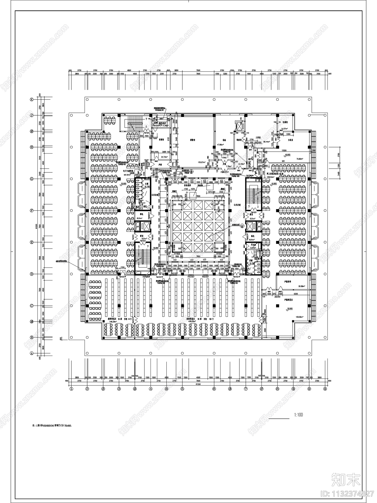 师范学院图书馆建筑cad施工图下载【ID:1132374827】