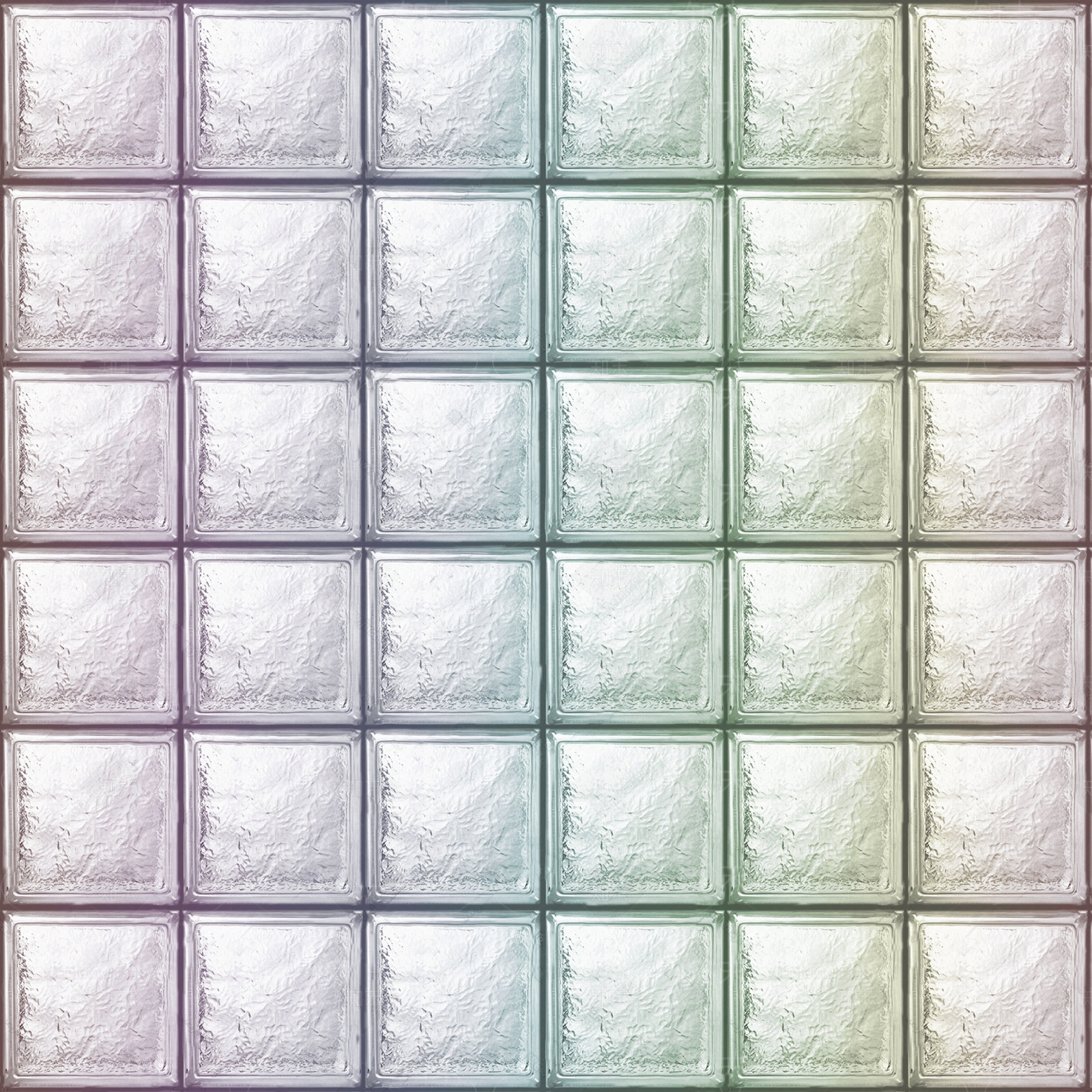 无缝彩色渐变玻璃砖贴图下载【ID:1132376212】