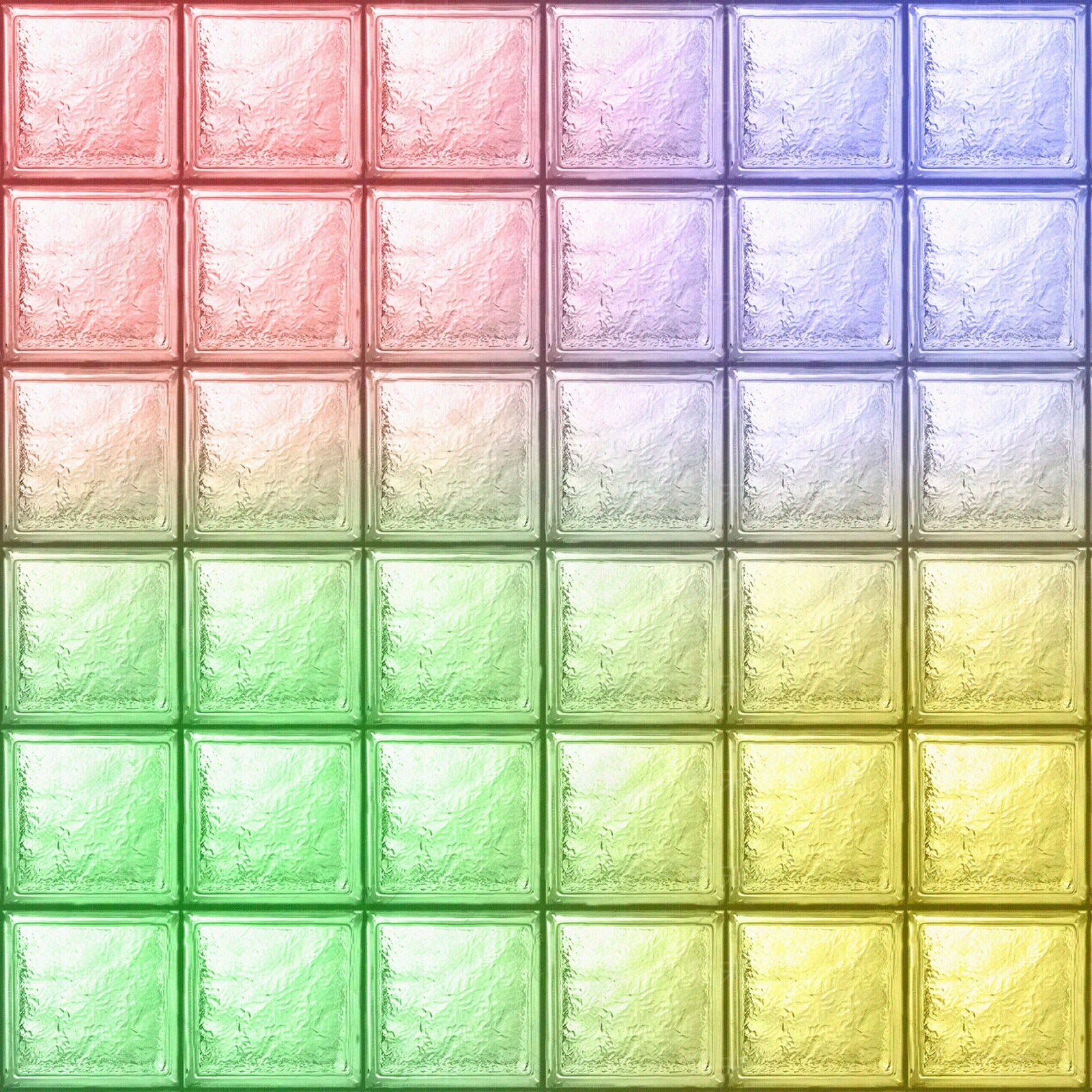 无缝彩色渐变玻璃砖贴图下载【ID:1132376225】