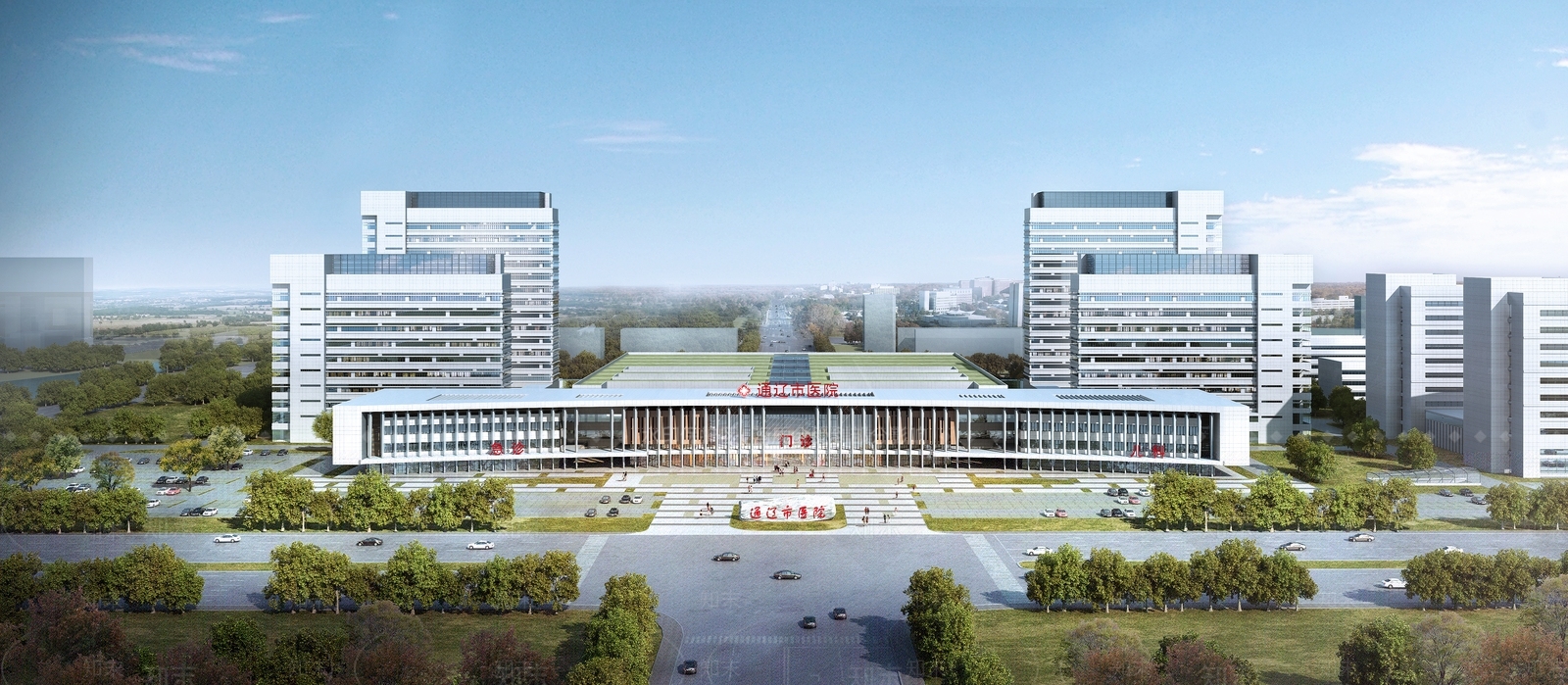 现代医院3D模型下载【ID:1132379550】