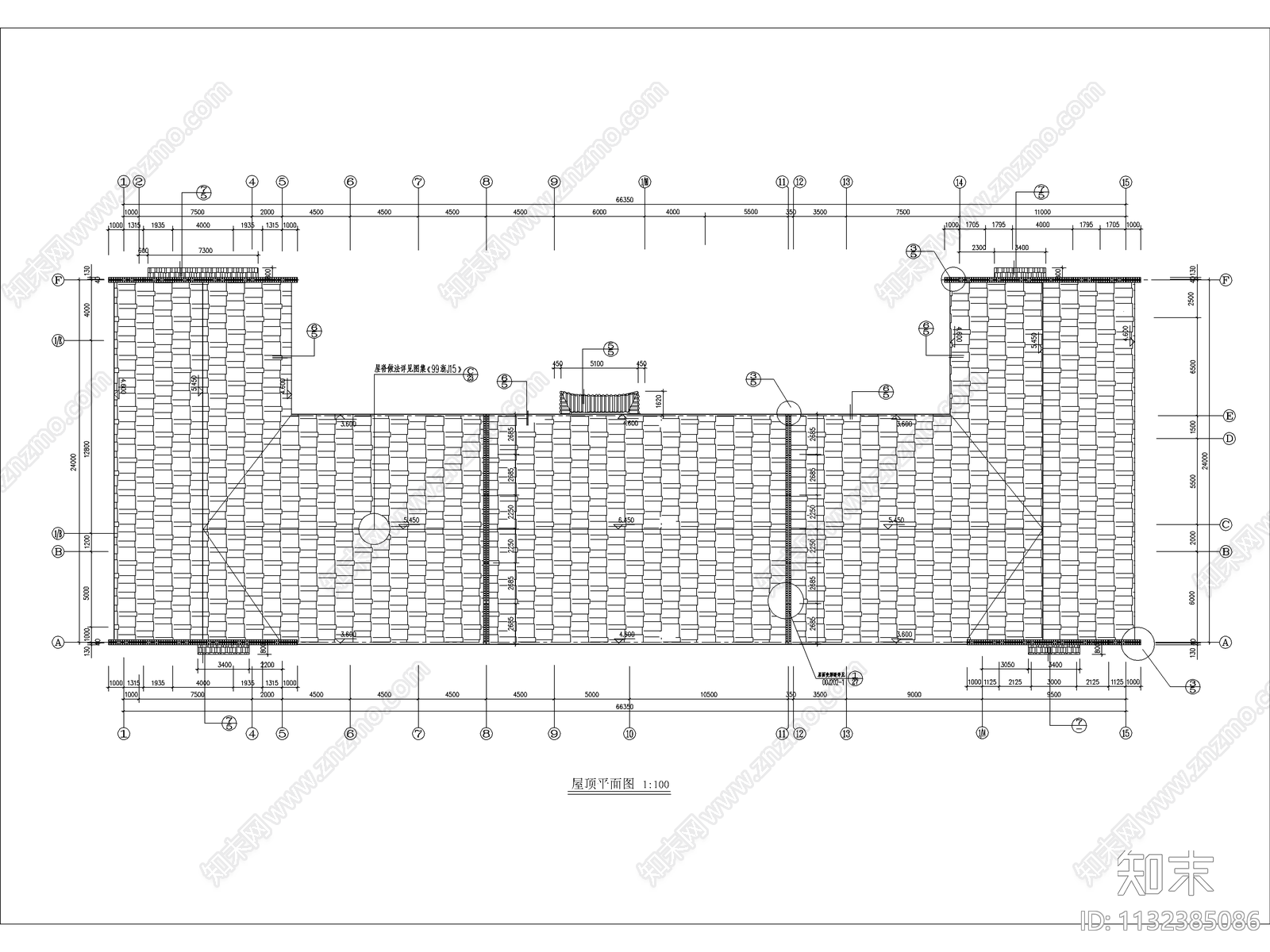 3套中式仿古建筑设计cad施工图下载【ID:1132385086】