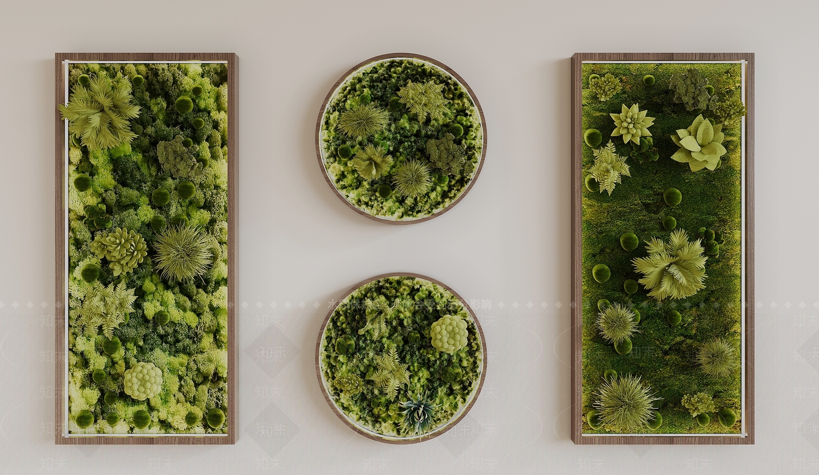 绿植墙3D模型下载【ID:1132385507】