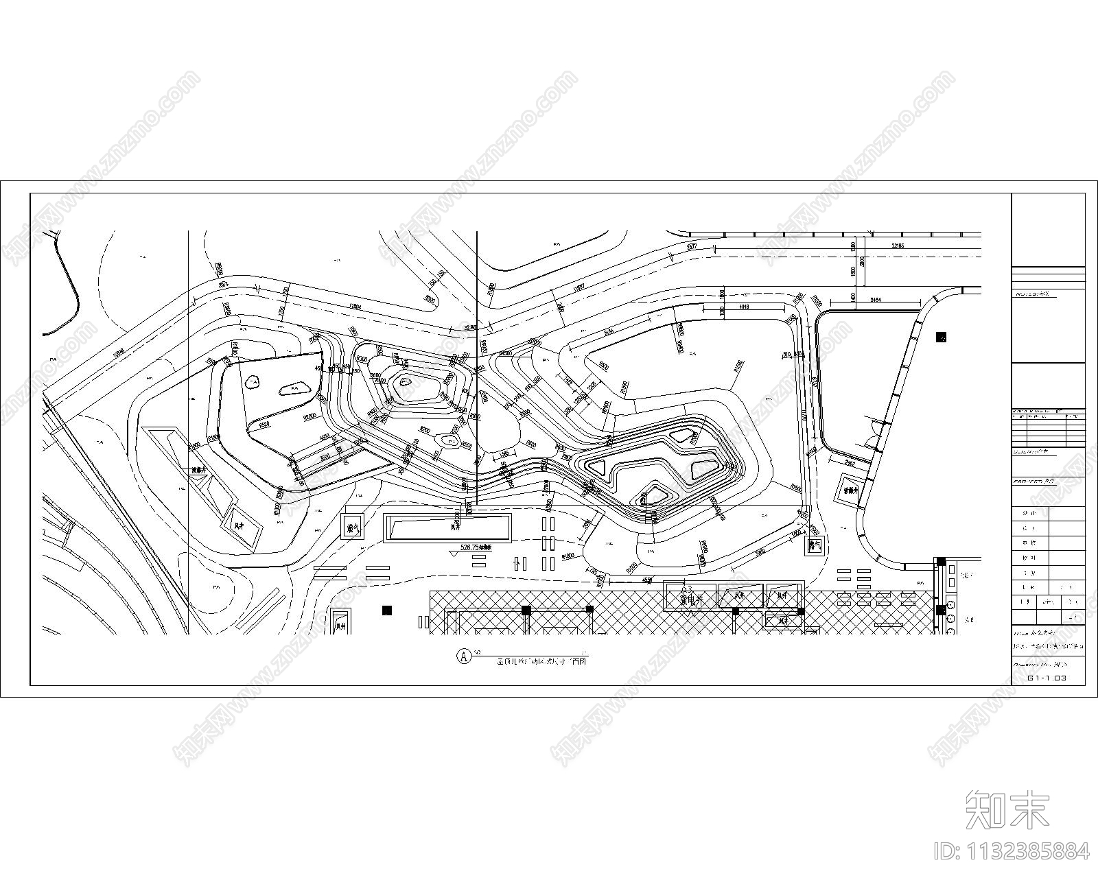 住宅屋顶儿童活动区cad施工图下载【ID:1132385884】