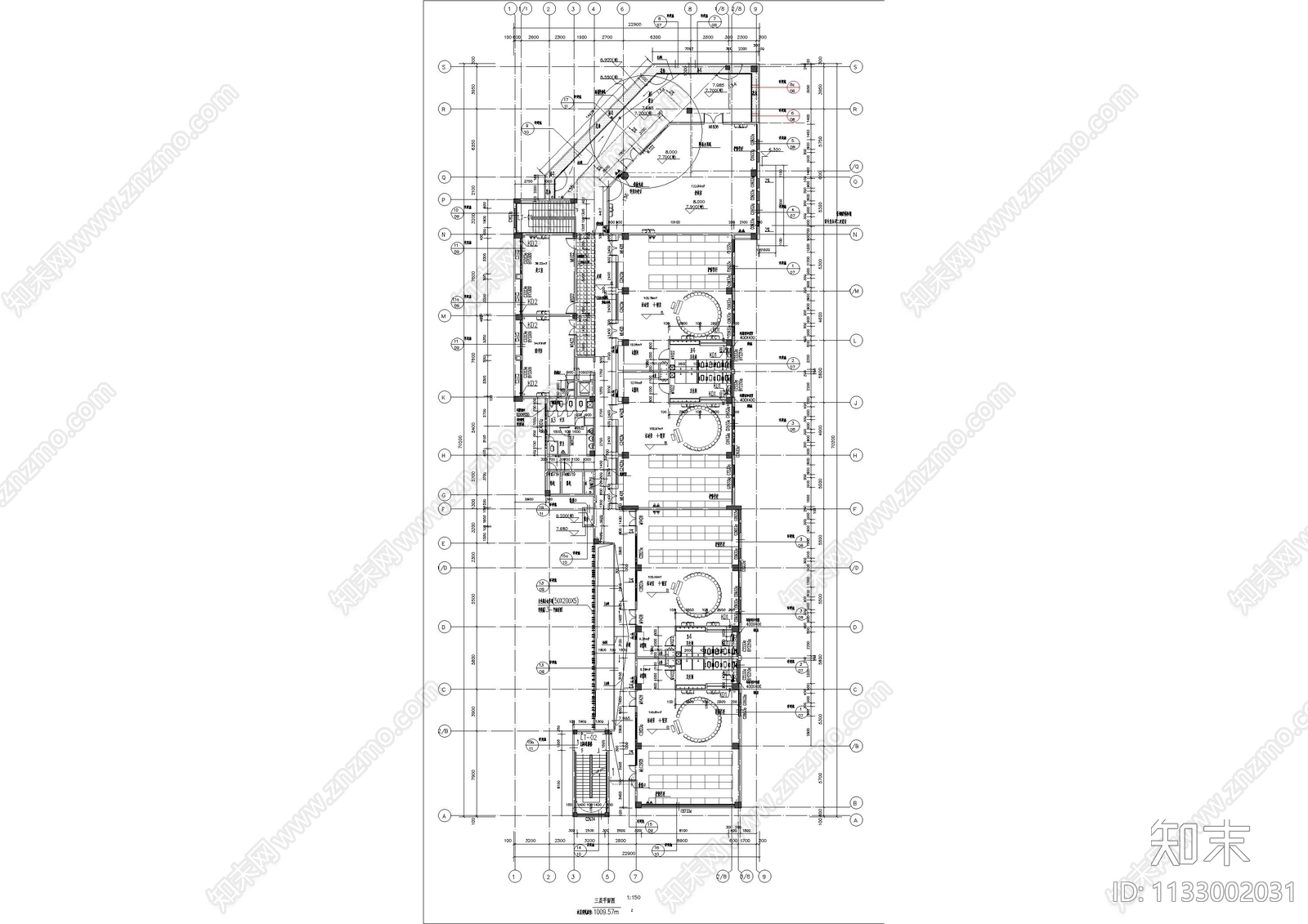 幼儿园建筑cad施工图下载【ID:1133002031】