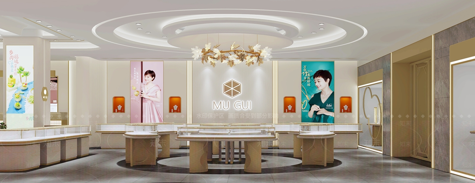 现代珠宝店3D模型下载【ID:1132388116】