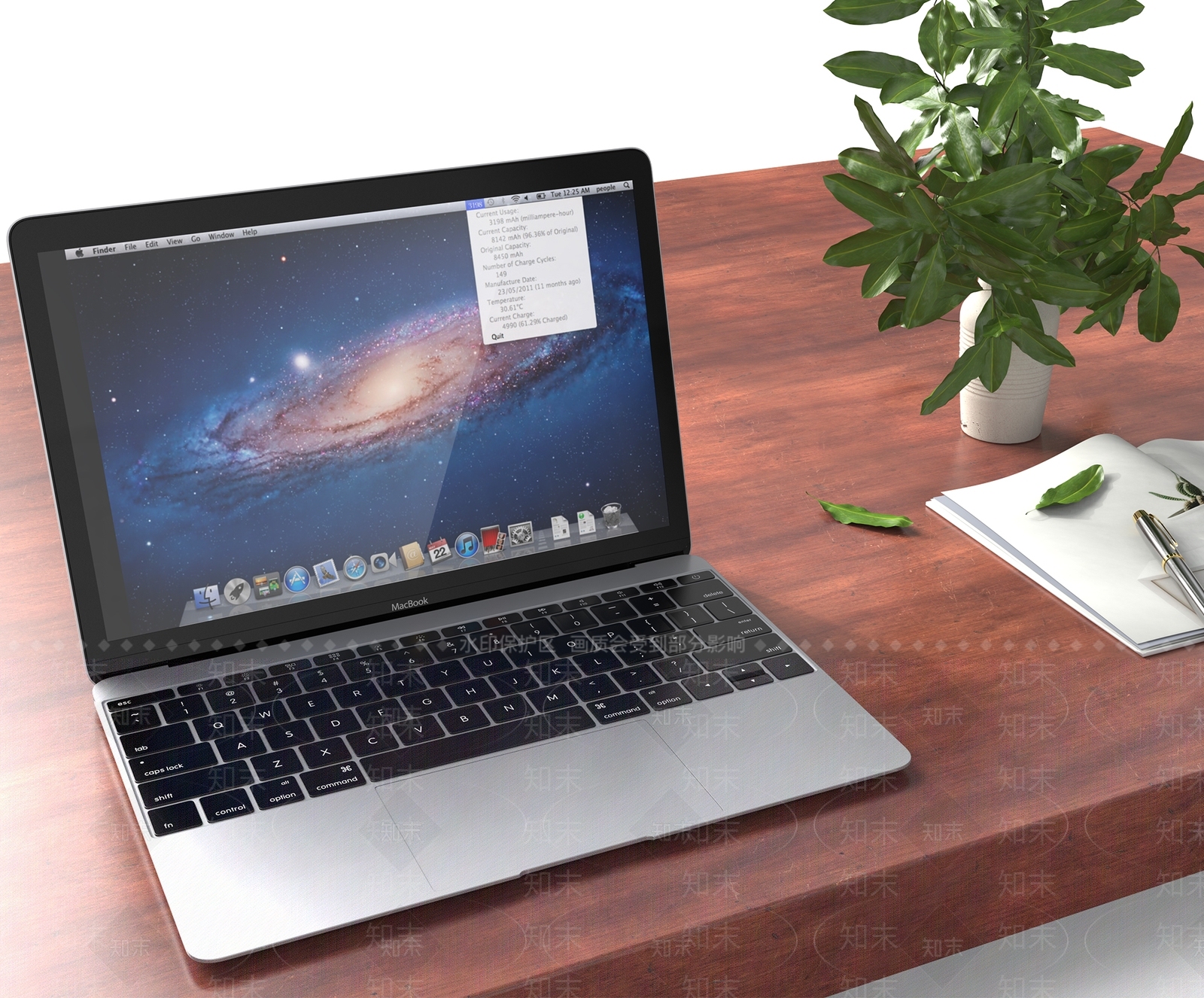 苹果笔记本电脑3D模型下载【ID:1132395726】