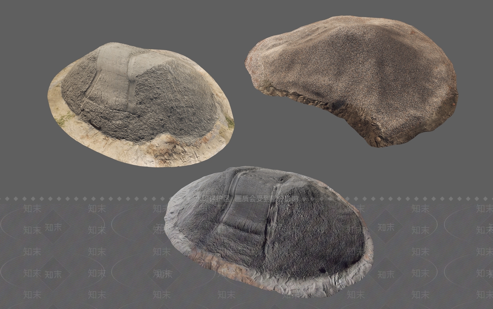 现代沙堆3D模型下载【ID:1132406008】