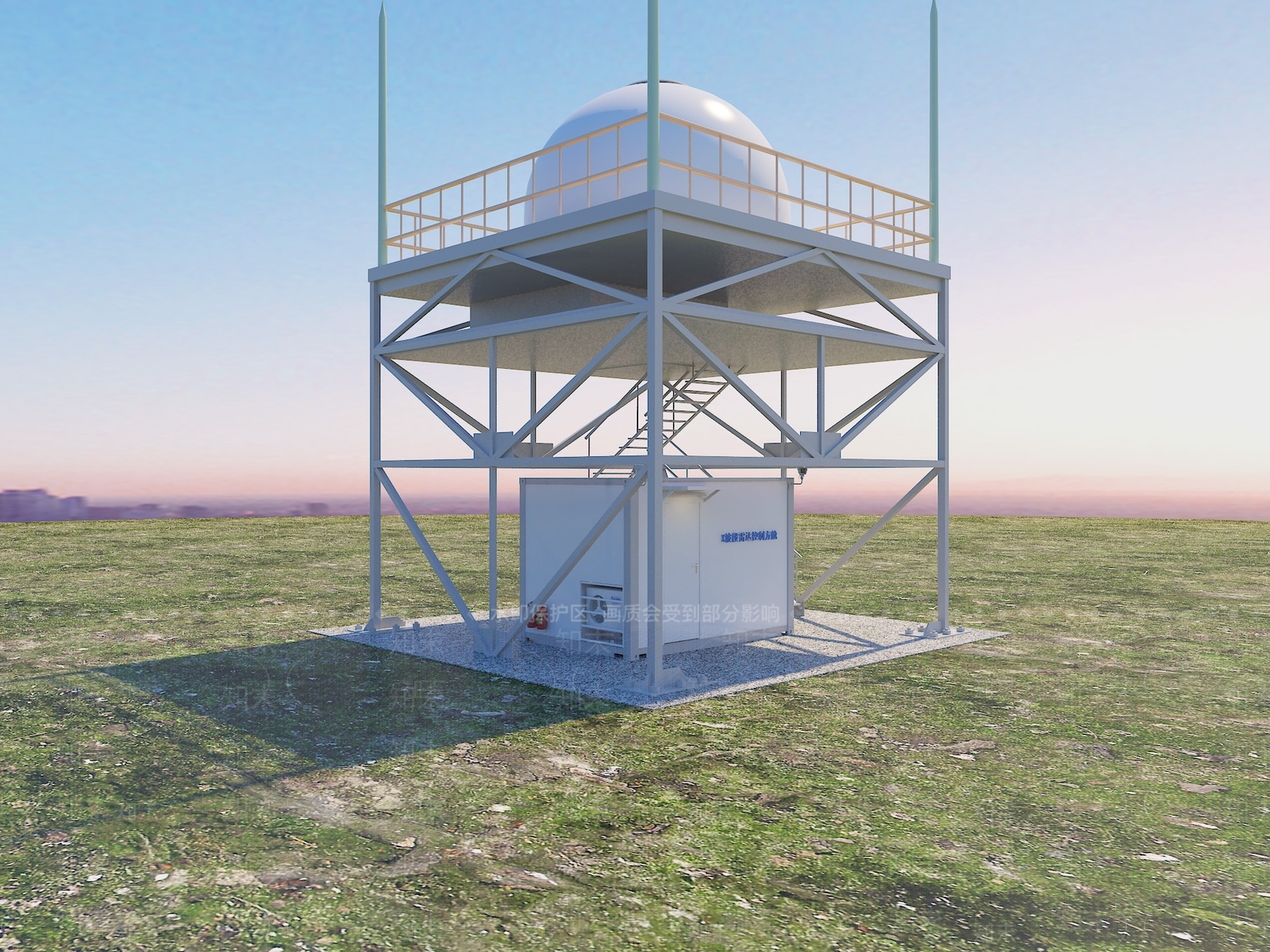 X波段雷达3D模型下载【ID:1132412058】