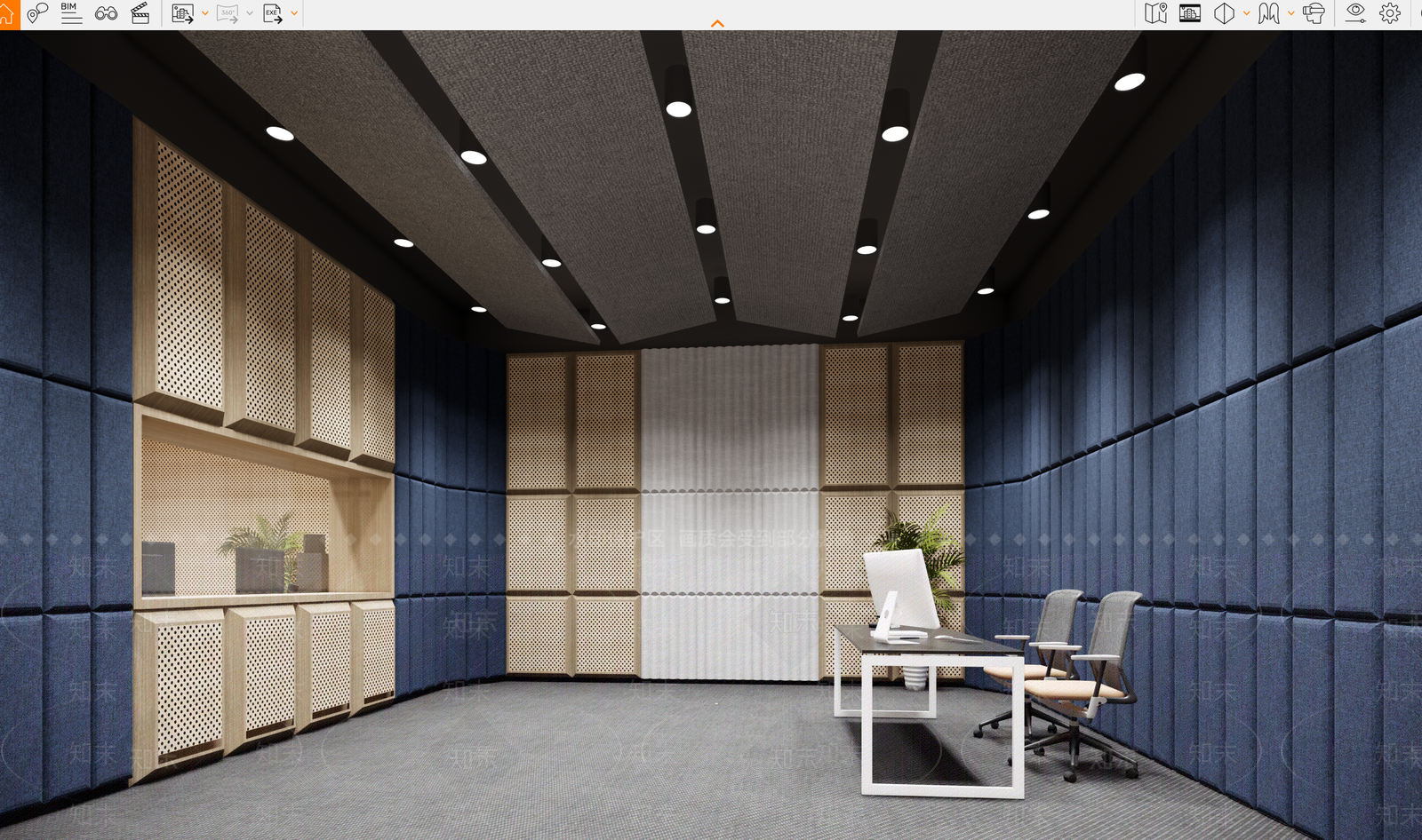 现代工作室SU模型下载【ID:1222126890】