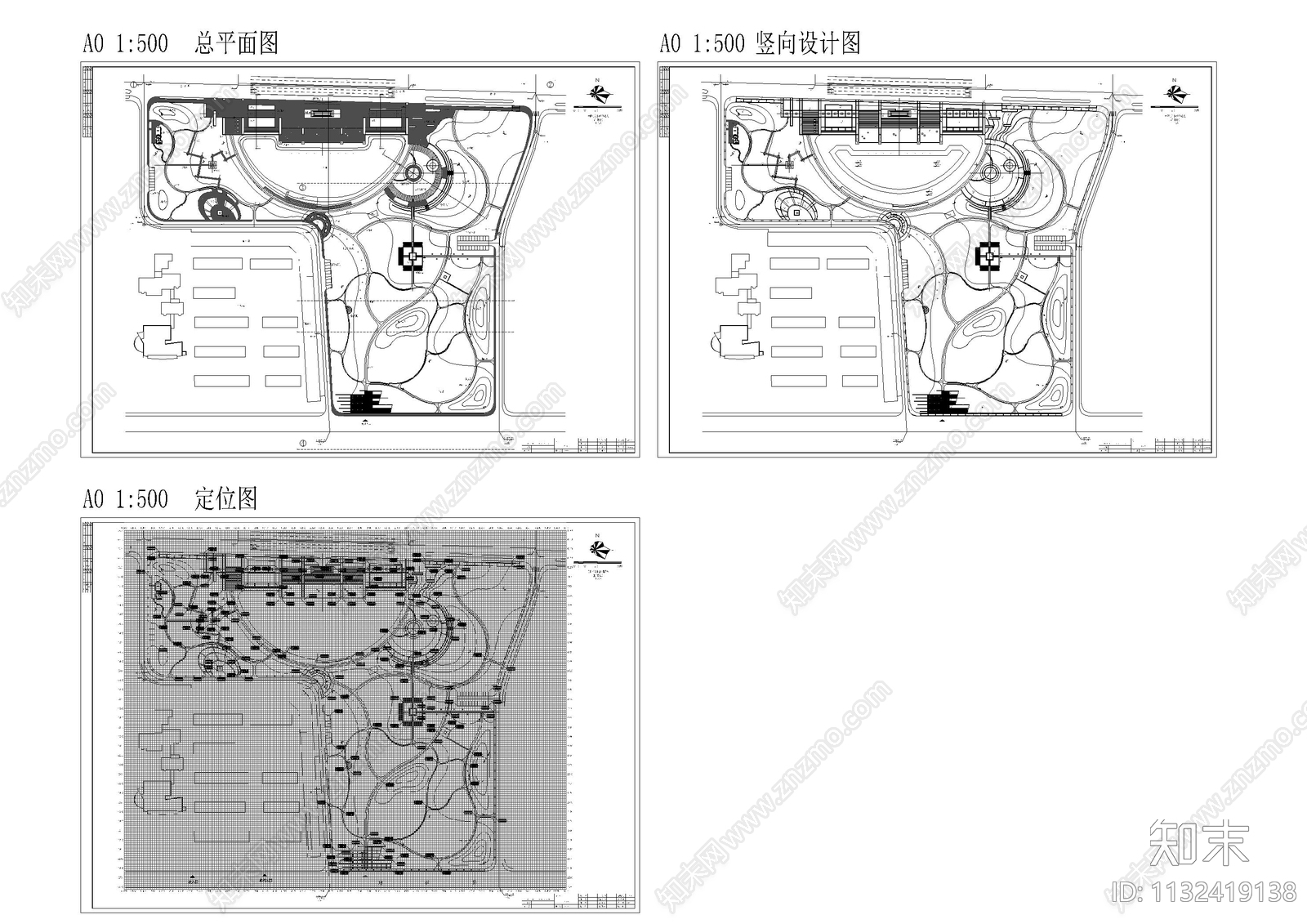 丹阳市南片新区公园景观平面图cad施工图下载【ID:1132419138】