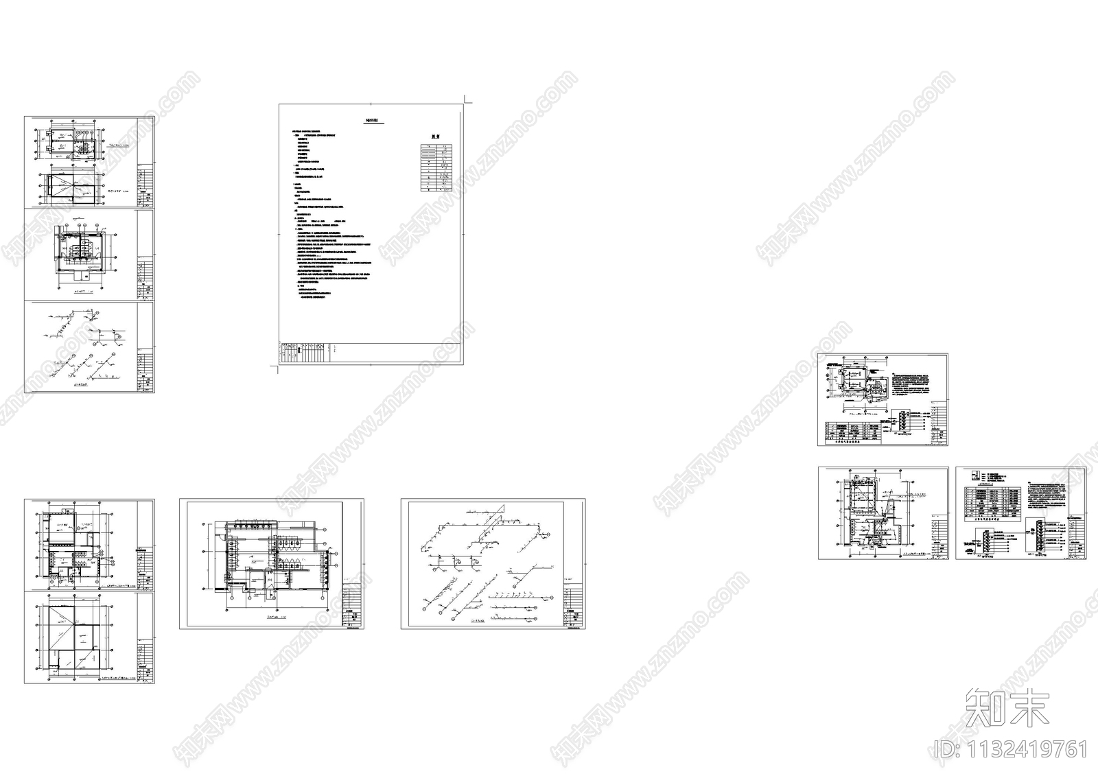 公园公厕给排水cad施工图下载【ID:1132419761】