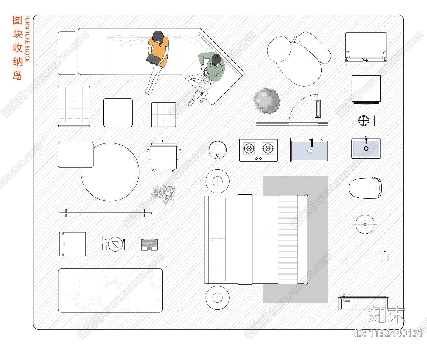 2023彩平图制图模板施工图下载【ID:1132440151】