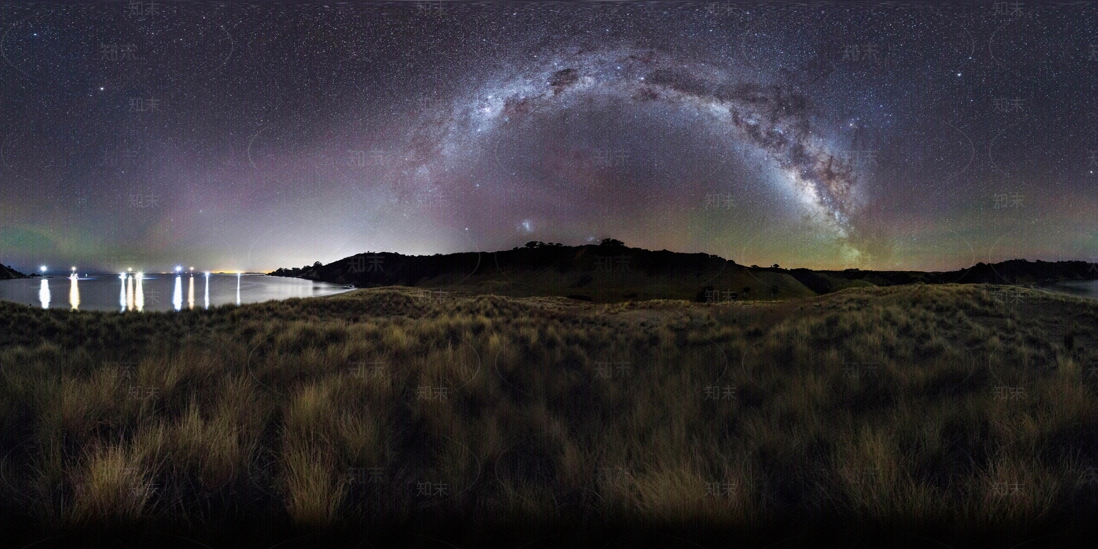 HDR湿地湖岸夜空贴图下载【ID:1132440339】