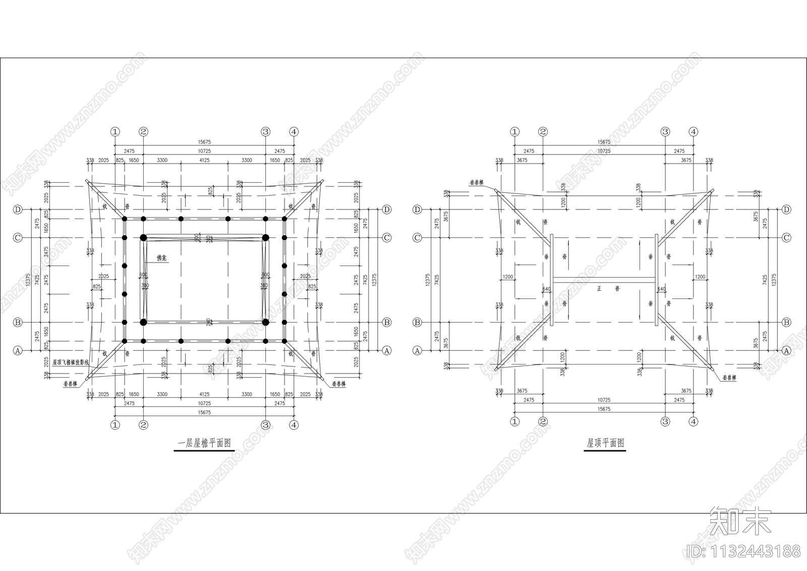 古建万佛亭cad施工图下载【ID:1132443188】