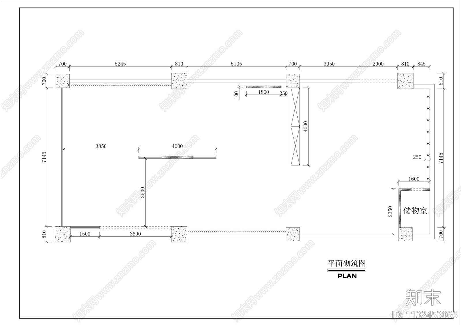 家具专卖店展厅全套cad施工图下载【ID:1132453066】