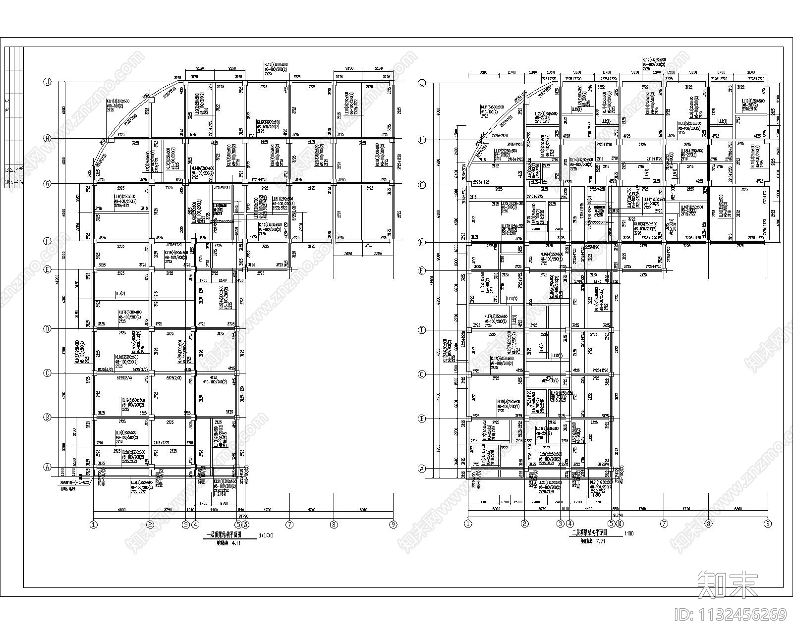 小区住建筑cad施工图下载【ID:1132456269】