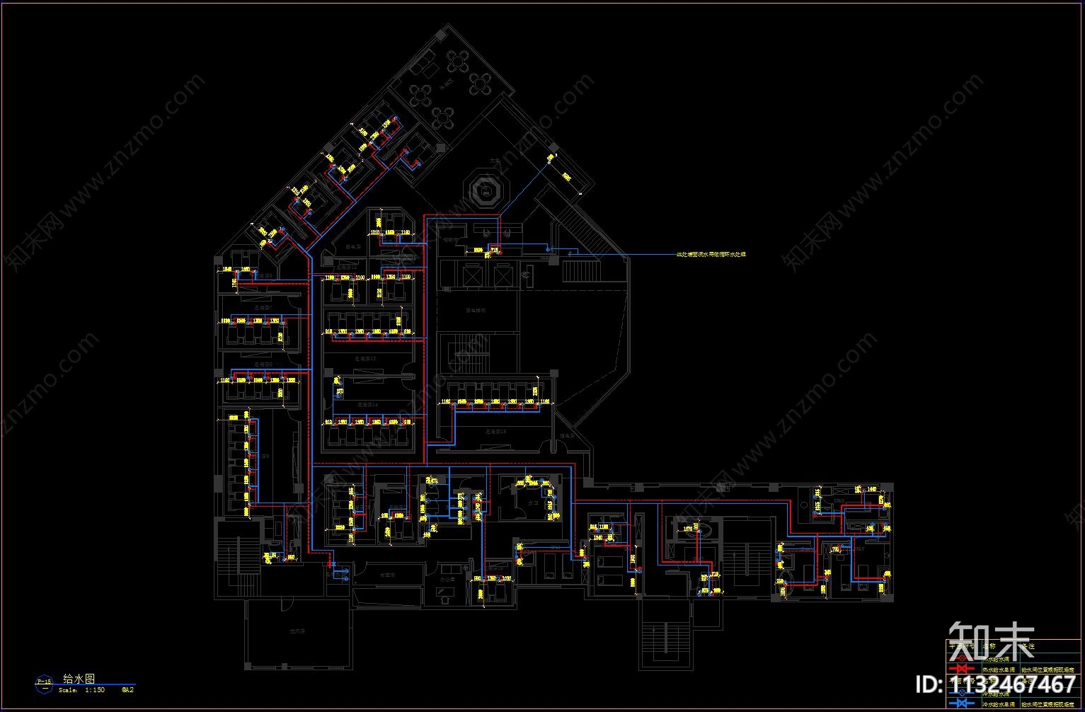 足浴会所全套cad施工图下载【ID:1132467467】