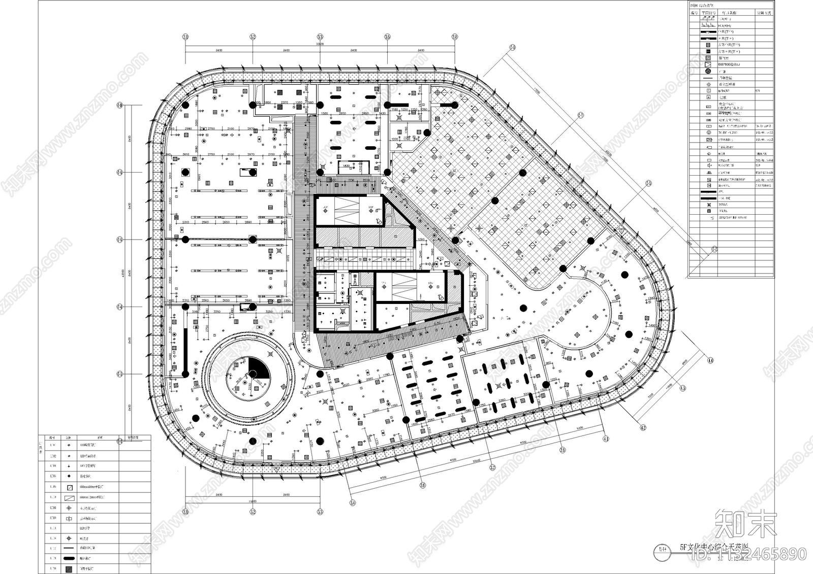 文化阅读室图书室中心全套cad施工图下载【ID:1132465890】