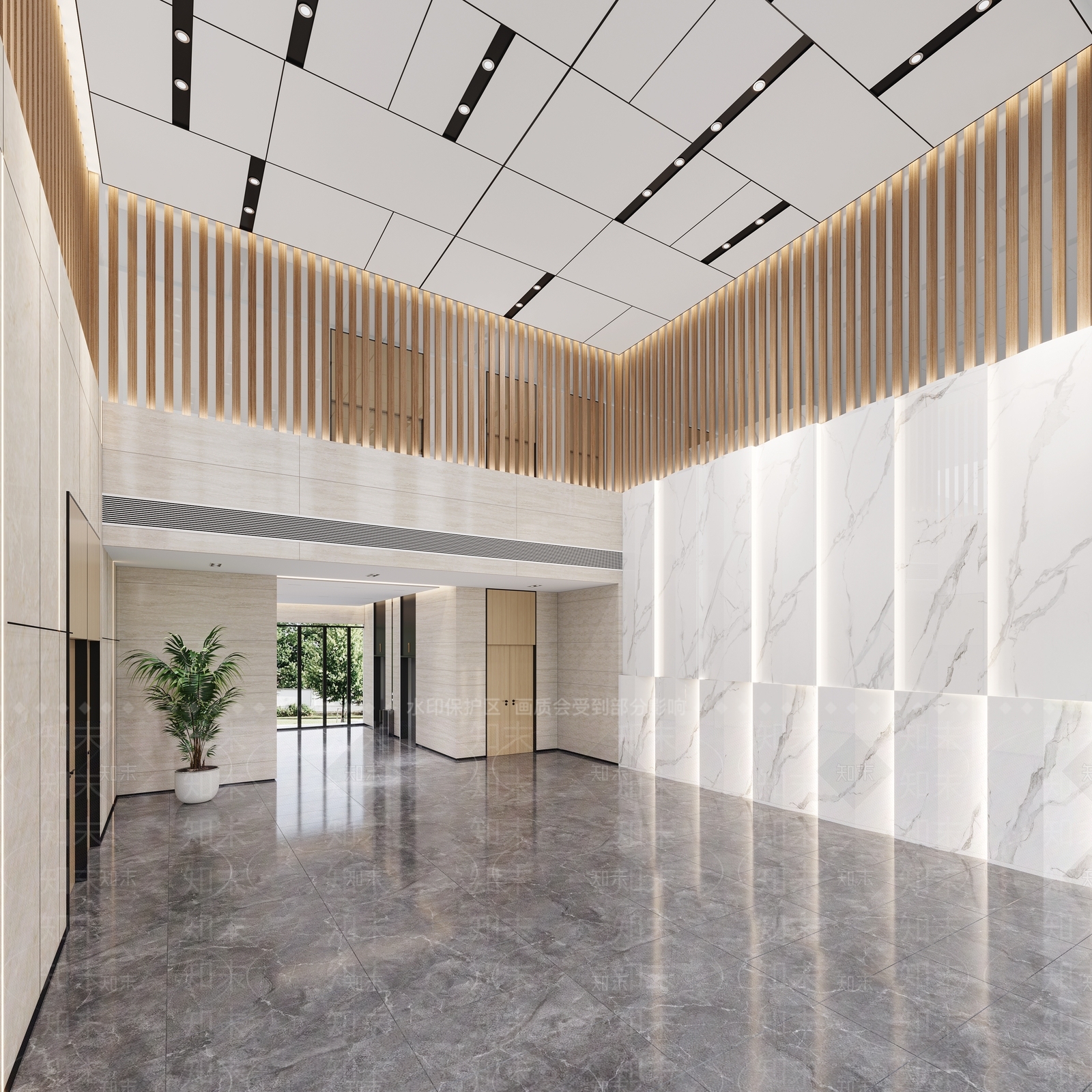 现代公司大堂3D模型下载【ID:1132471143】