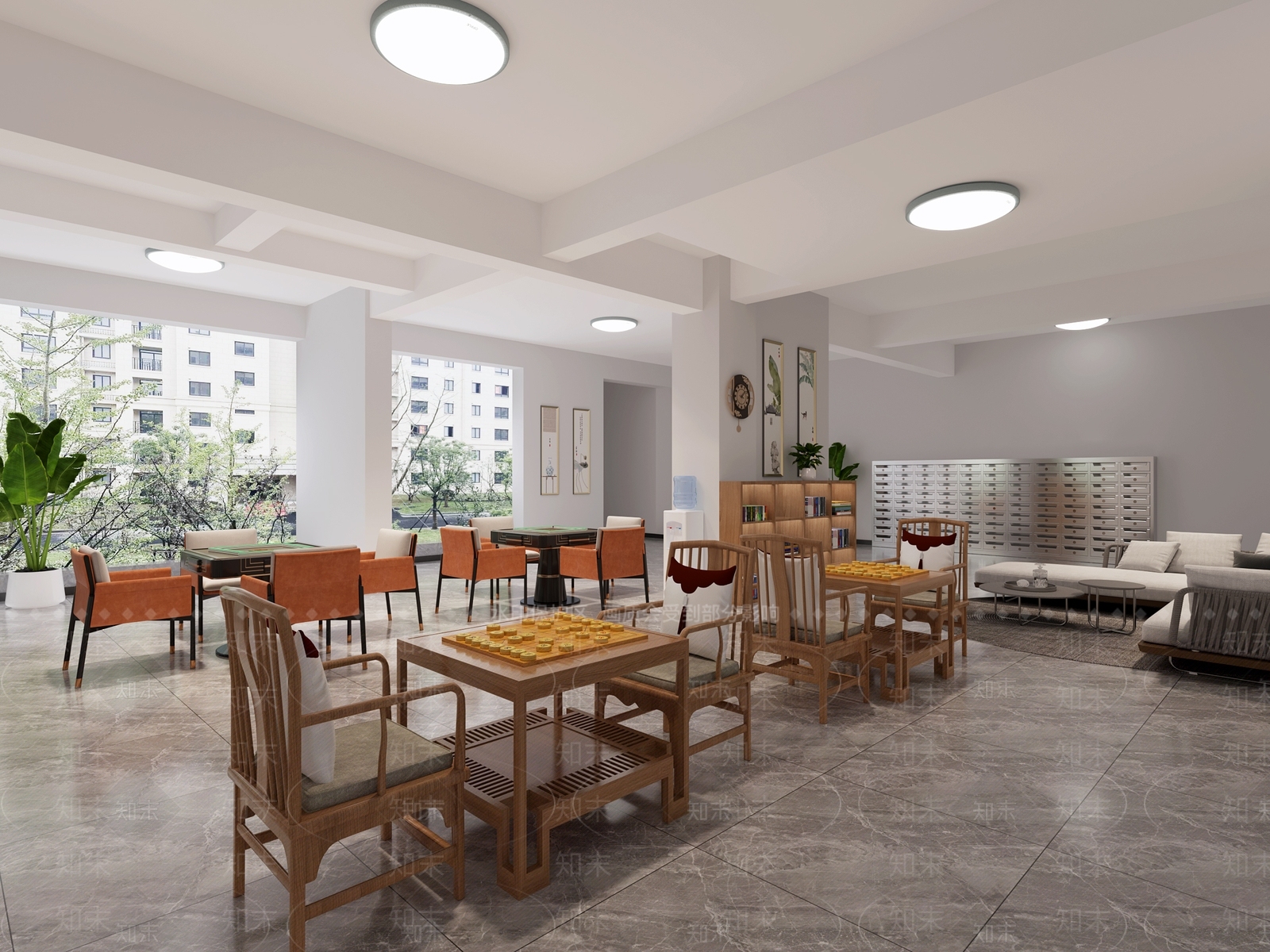现代中老年活动中心3D模型下载【ID:1132483469】