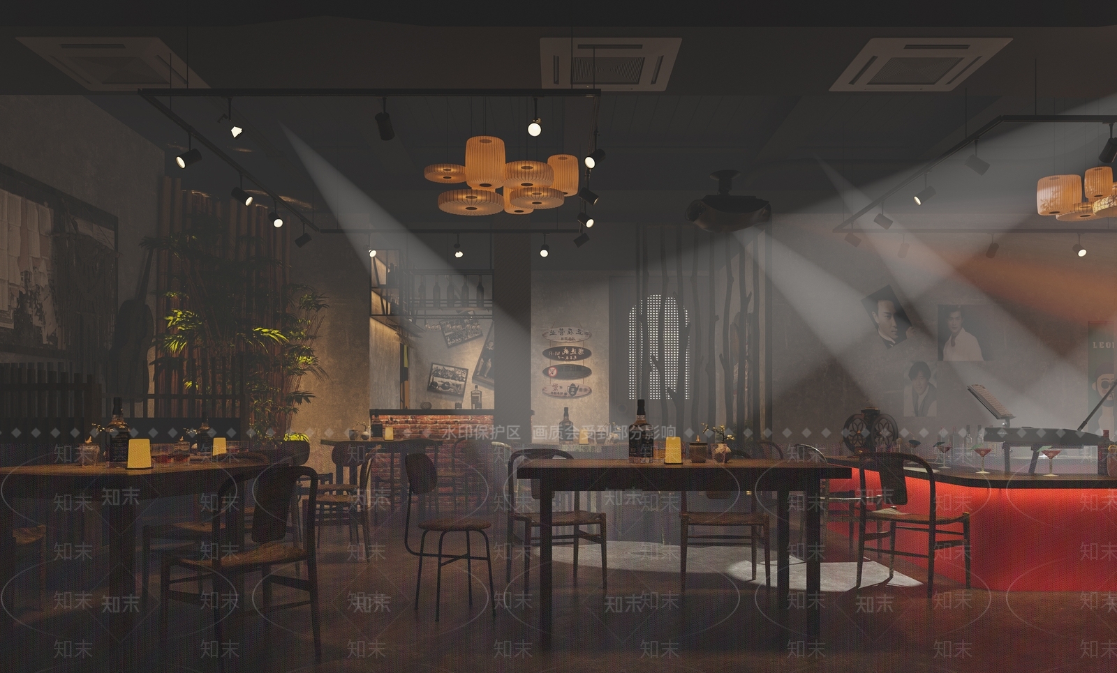 现代清吧3D模型下载【ID:1132484561】