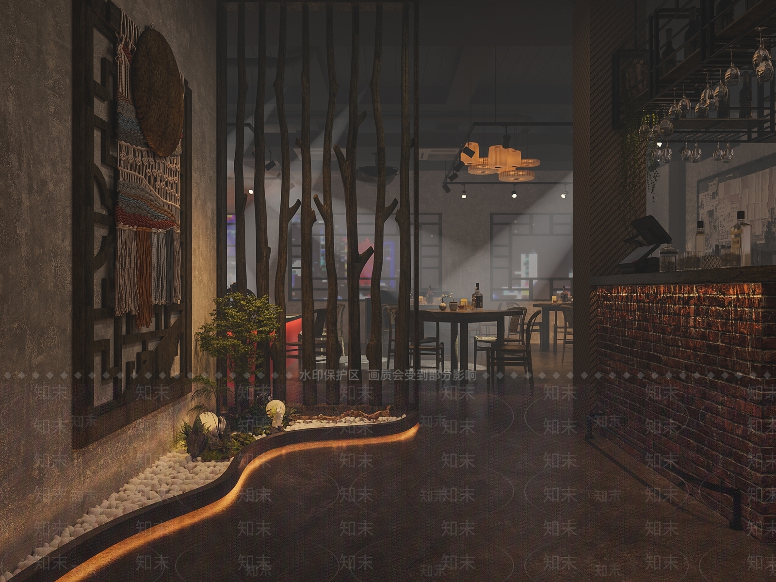 现代清吧3D模型下载【ID:1132484561】