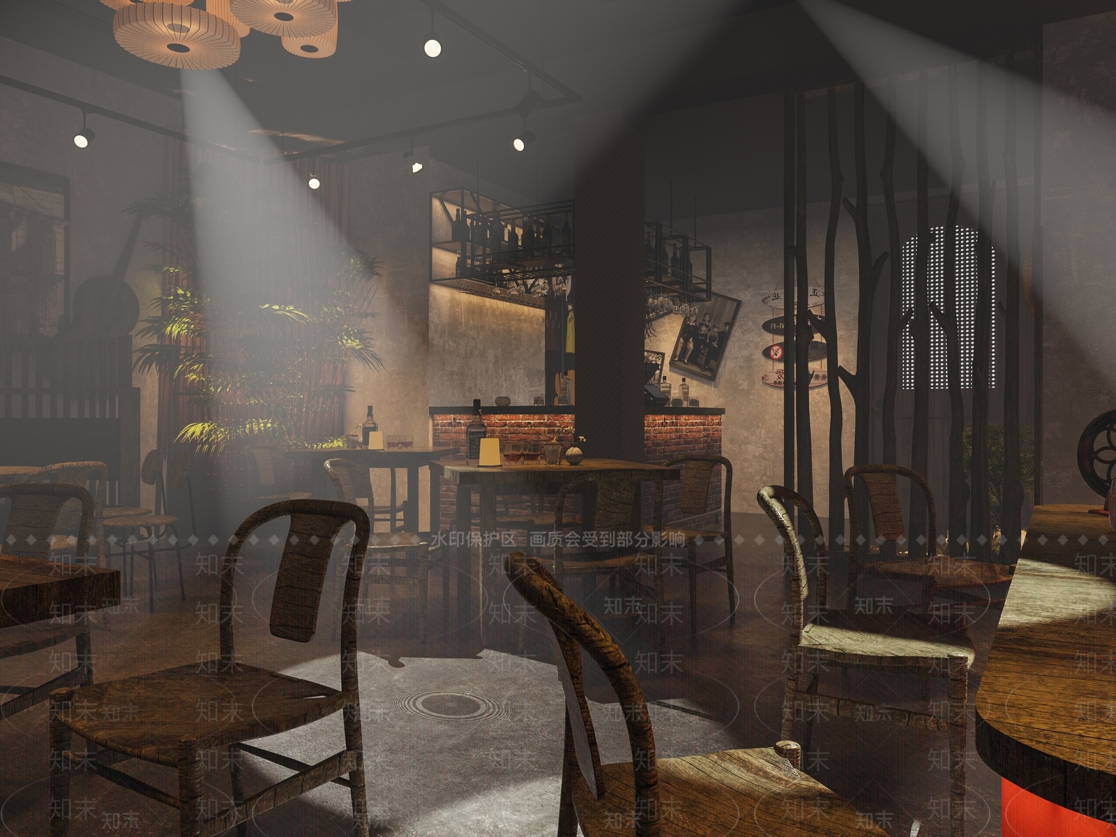 现代清吧3D模型下载【ID:1132484561】