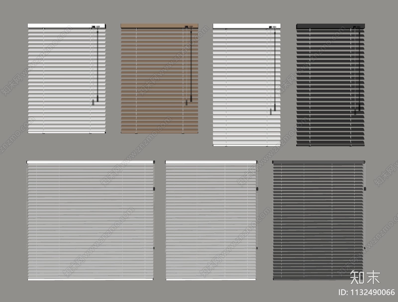 现代百叶帘SU模型下载【ID:1132490066】