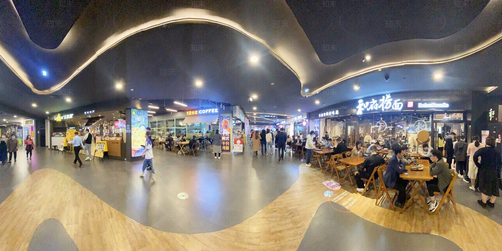 商业街餐饮街室内商场全景HDR贴图下载【ID:1132493702】