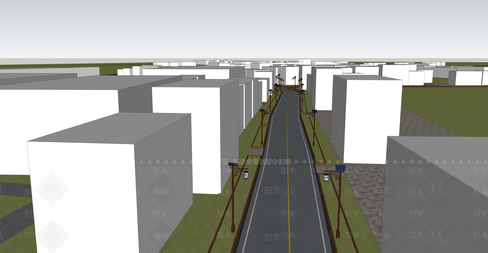 现代道路SU模型下载【ID:1132498370】