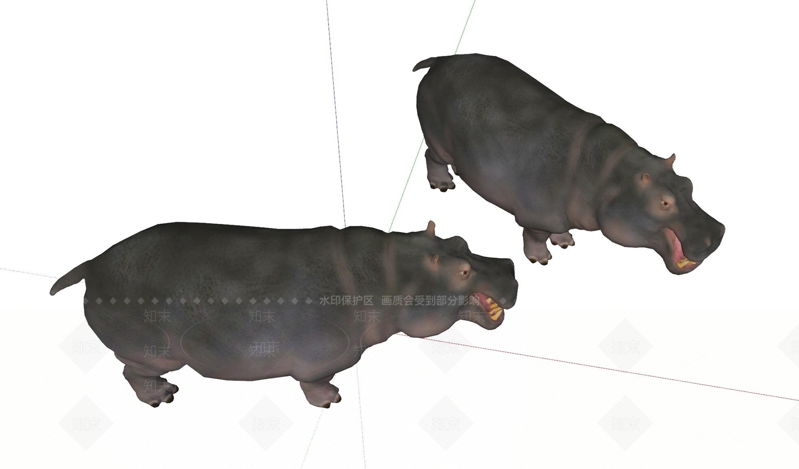 爬行类动物SU模型下载【ID:1132500029】