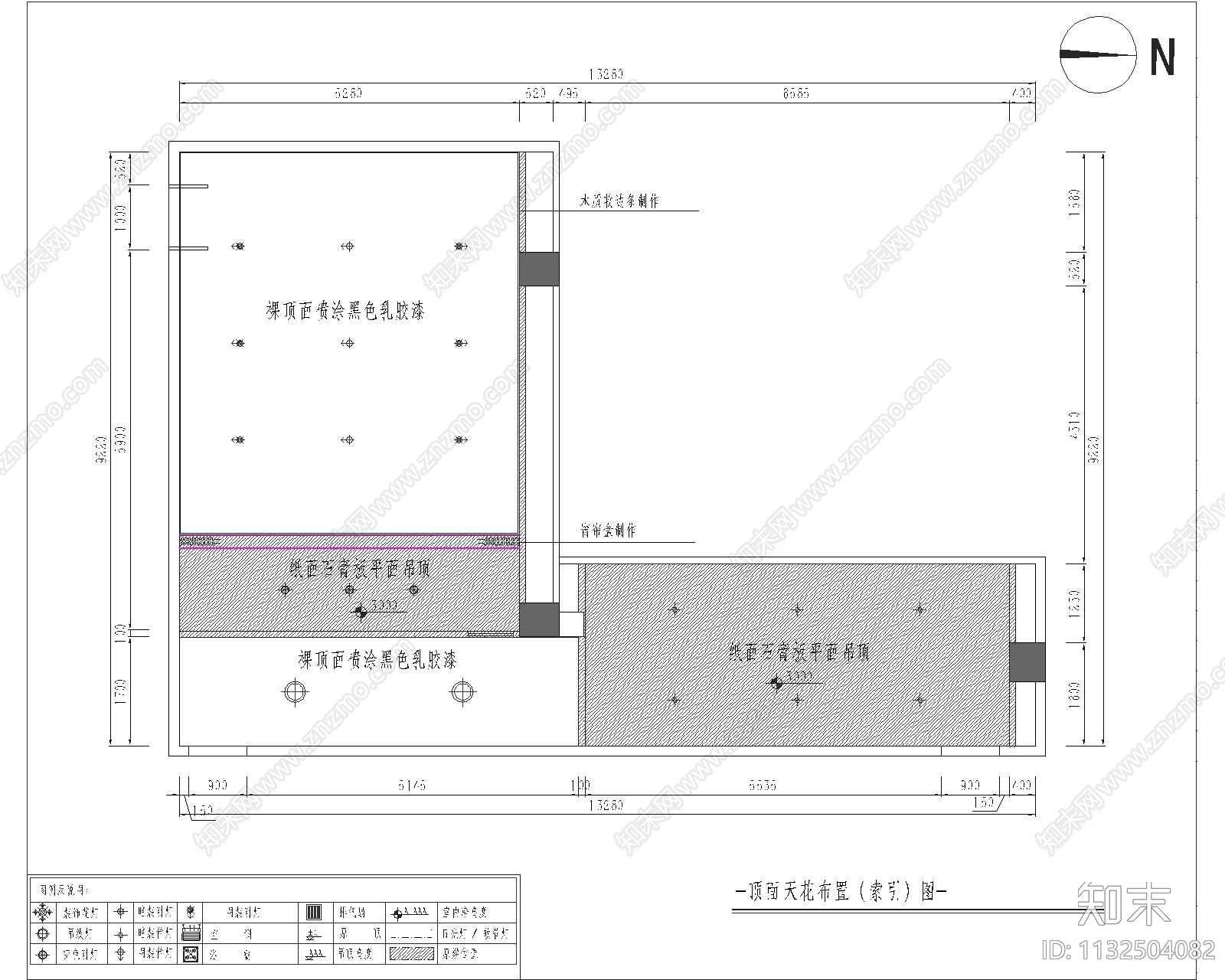 新中式剧本杀店cad施工图下载【ID:1132504082】