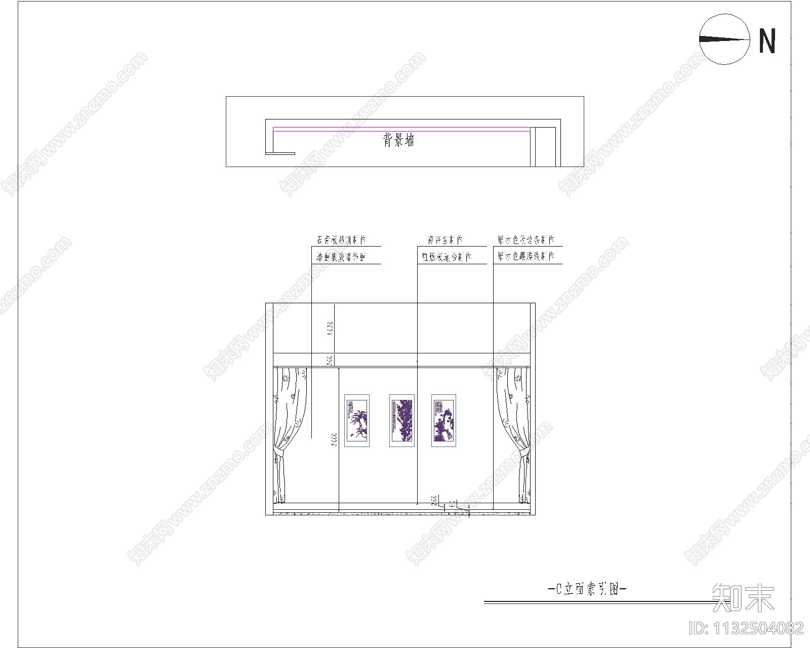 新中式剧本杀店cad施工图下载【ID:1132504082】