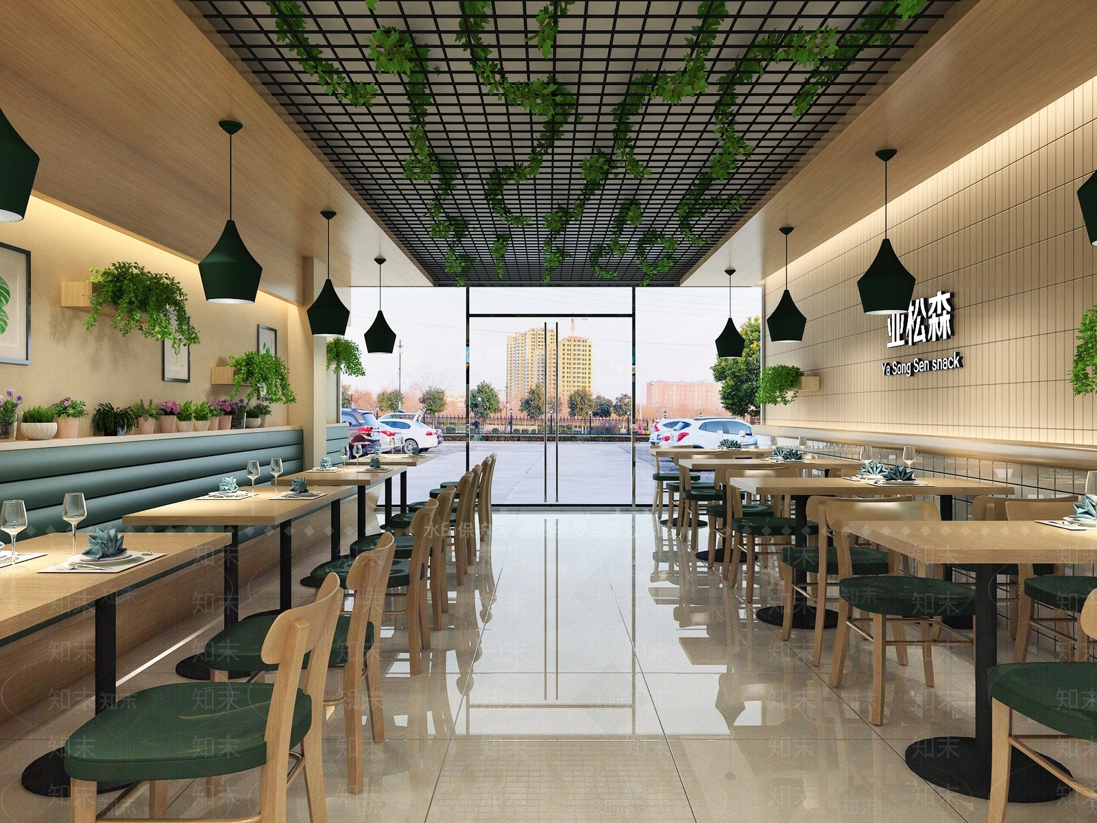 现代快餐店3D模型下载【ID:1132515433】