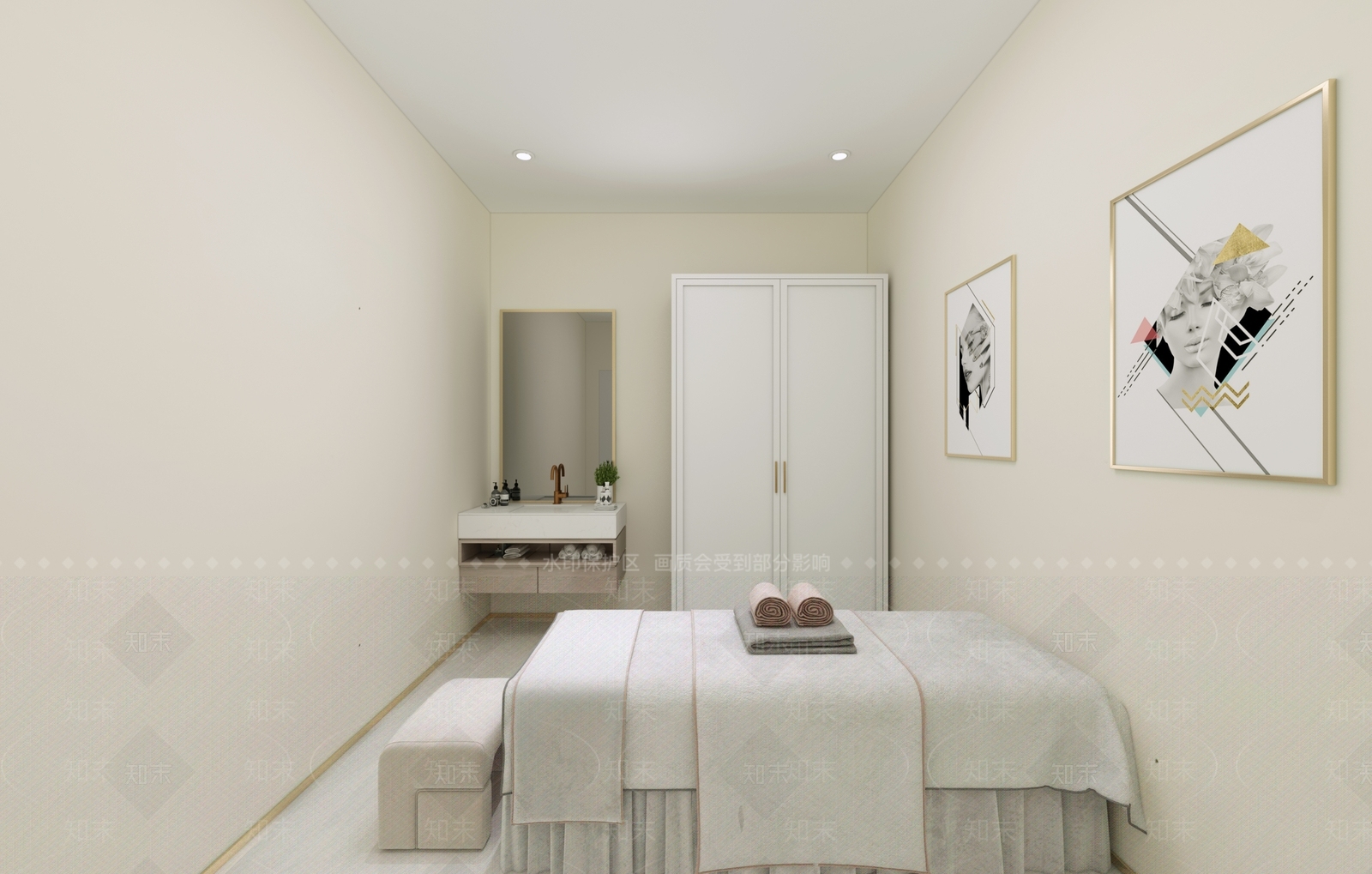 现代美容院护理房3D模型下载【ID:1132525620】