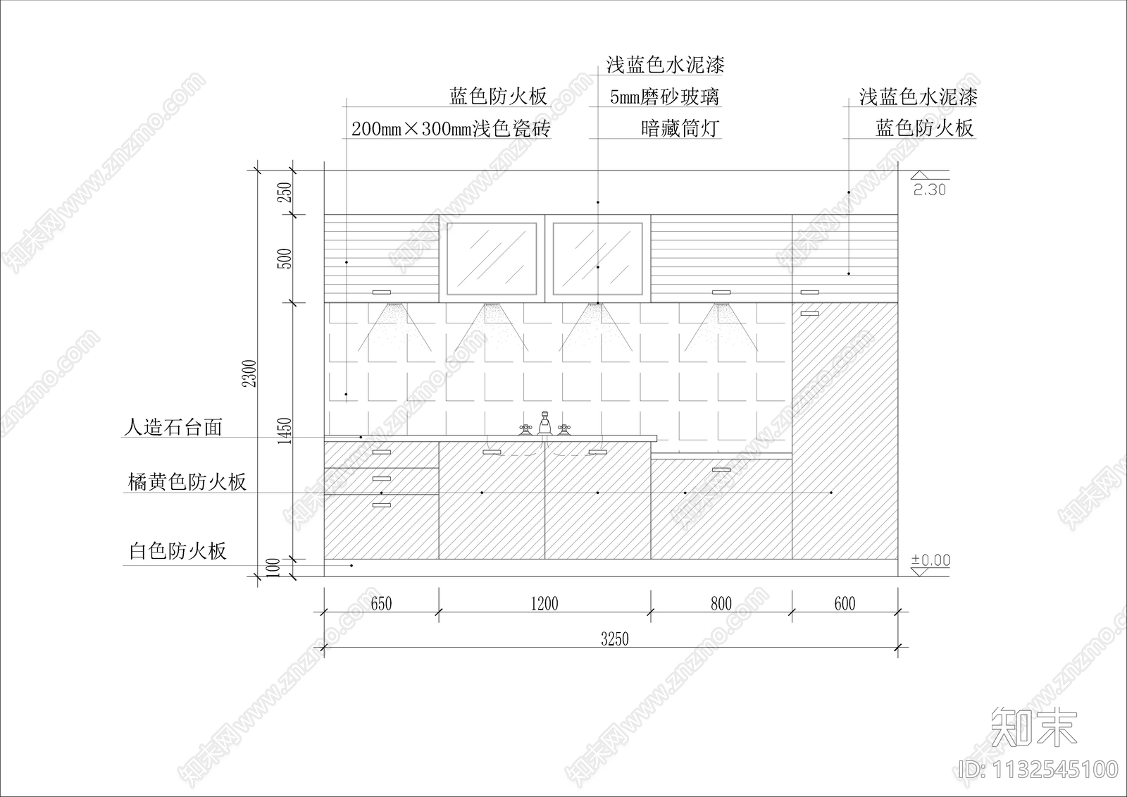 38款厨房立面图集cad施工图下载【ID:1132545100】