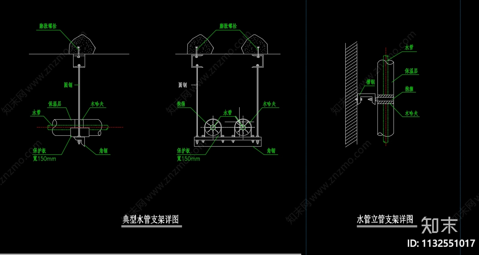 暖通常用详细大样cad施工图下载【ID:1132551017】