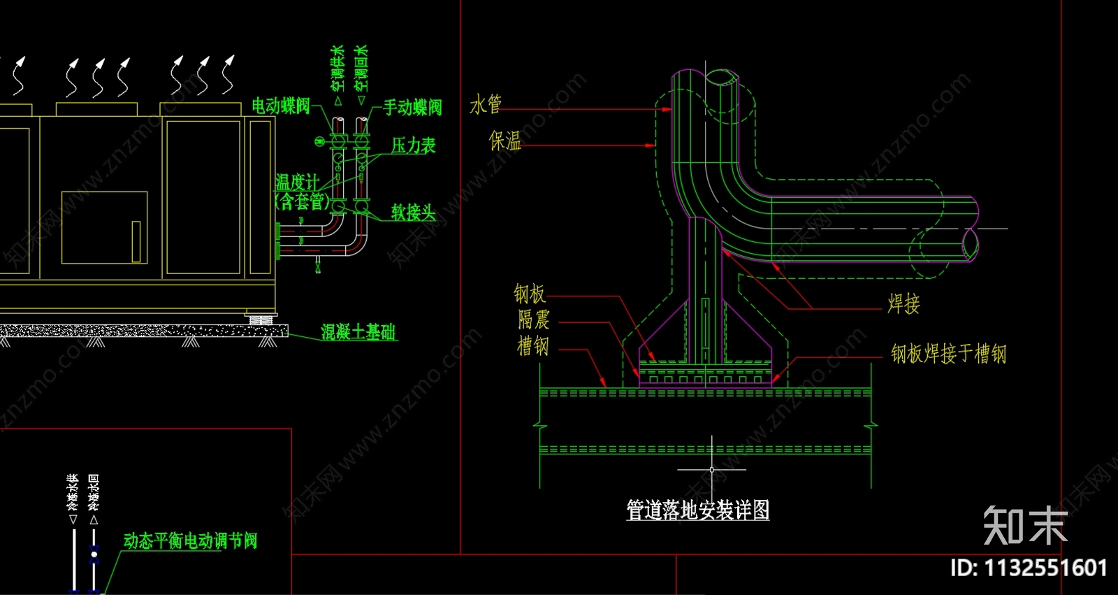 暖通常用详细大样cad施工图下载【ID:1132551601】